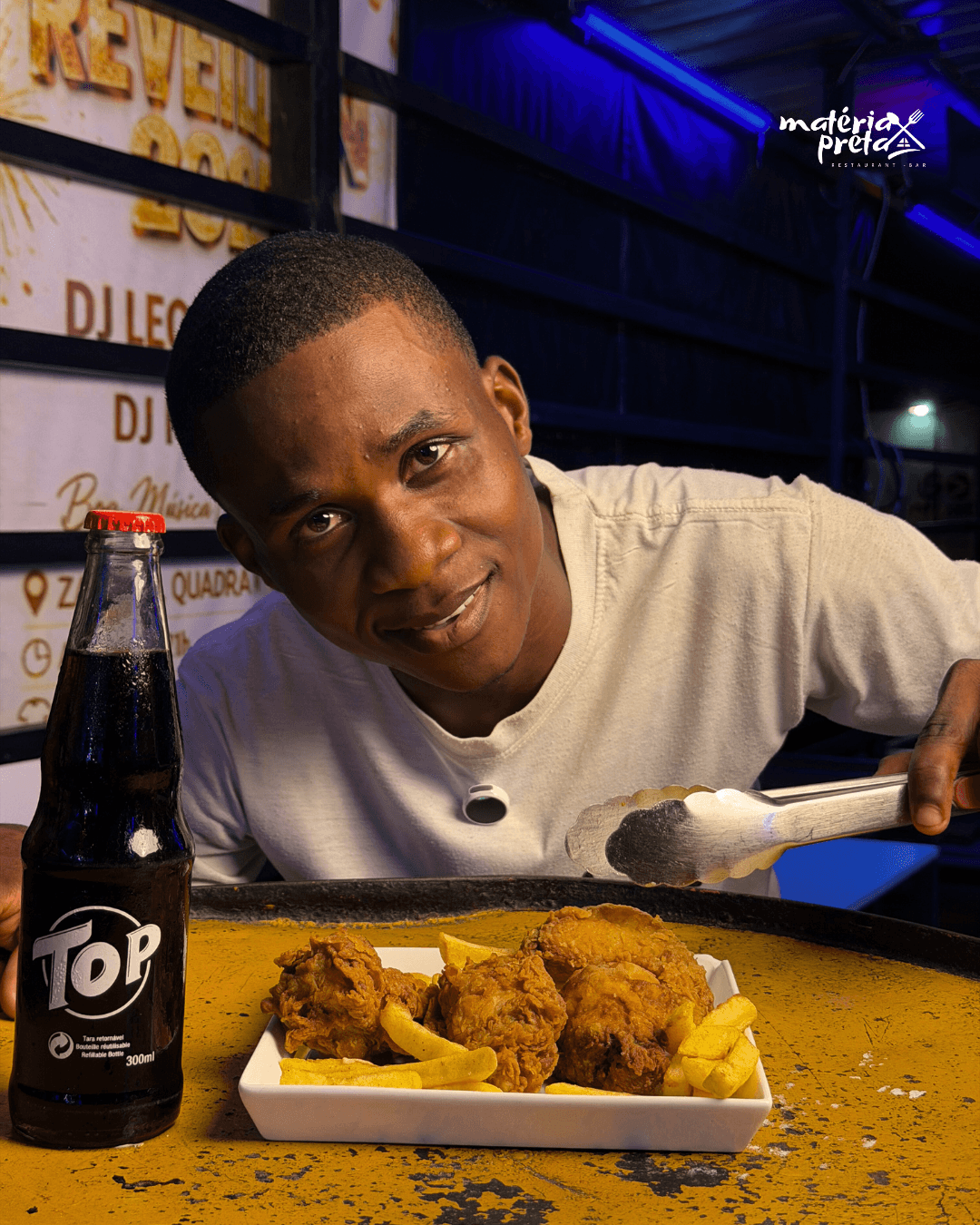 Frango Panado da Casa — petisco especial do Matéria Preta Bar